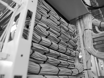Backbone cabling of low voltage data cables to network rack