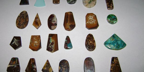 Ready for Wire Wrapping. Cabochon Stones, Shaped and Polished.