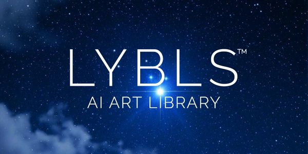 LYBLS AI Art Library logo against a starry night sky.