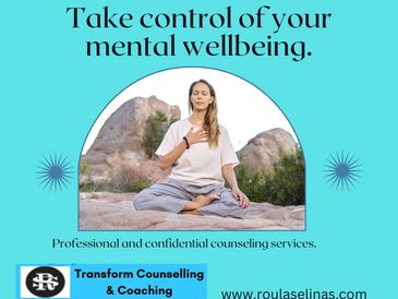 Roula Selinas, Transform Counselling & Coaching  professional counselling and ife coaching services