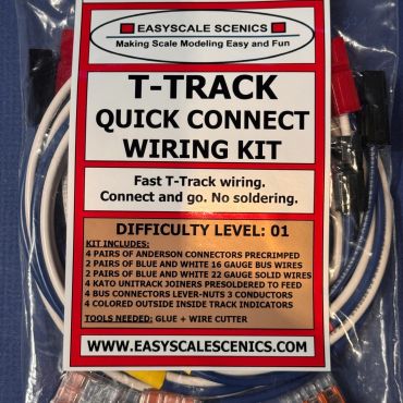 T-Track Quick Connect Wiring Kit for easy model train wiring without soldering.