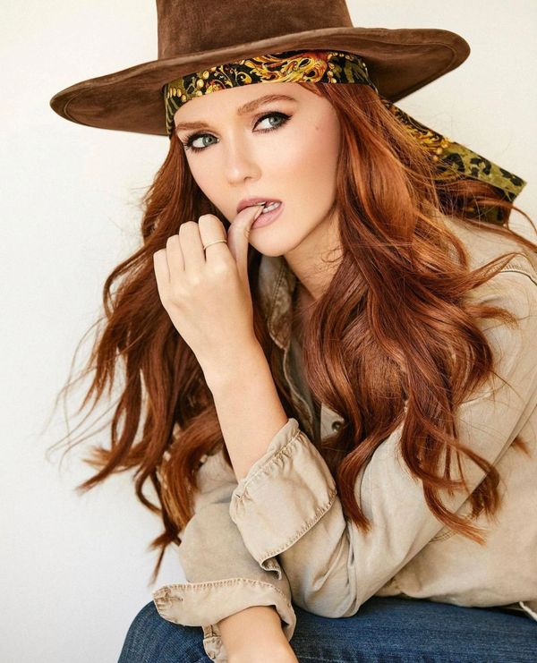 Hannah Rose May 
Hair and Makeup by Eileen Sandoval 
Photo by Mario Barberio 
