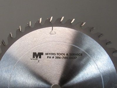 Myers Tool & Service saw blade
