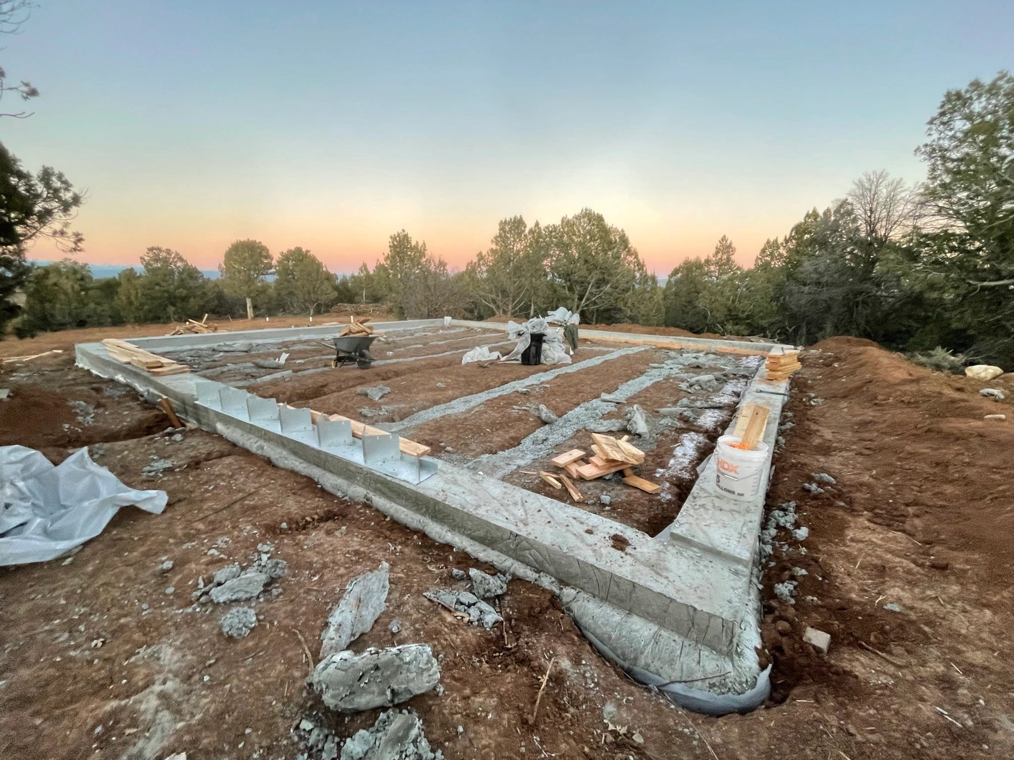 Removing Form Boards For Pillars Before Pour Floor