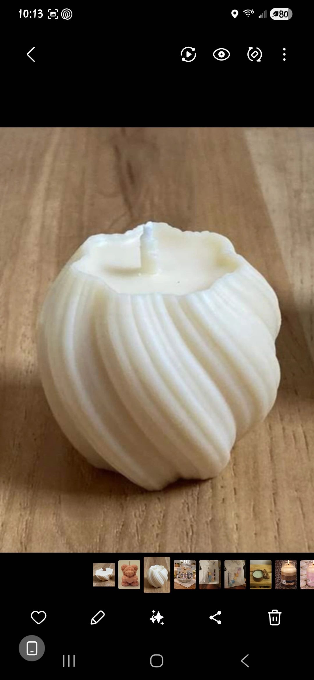 Swirl Candle