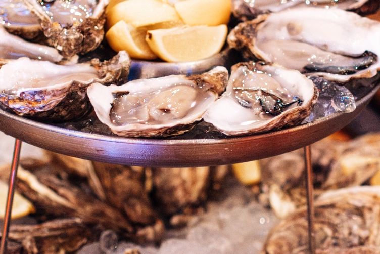 Oysters on the grill