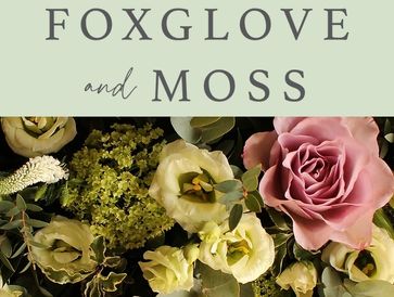 Foxglove & Moss logo with variety of colourful flowers
