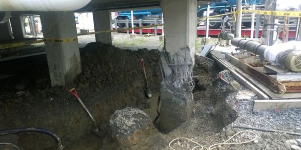 Fractured Support Column