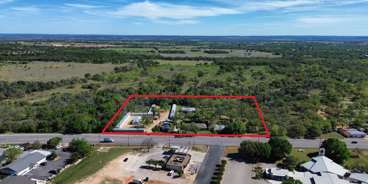 Fredericksburg investment property with storage. Property access from Highway 16 North just minutes 