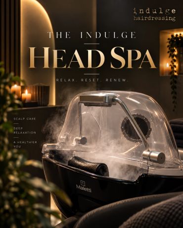 A luxurious head spa setup for deep relaxation.