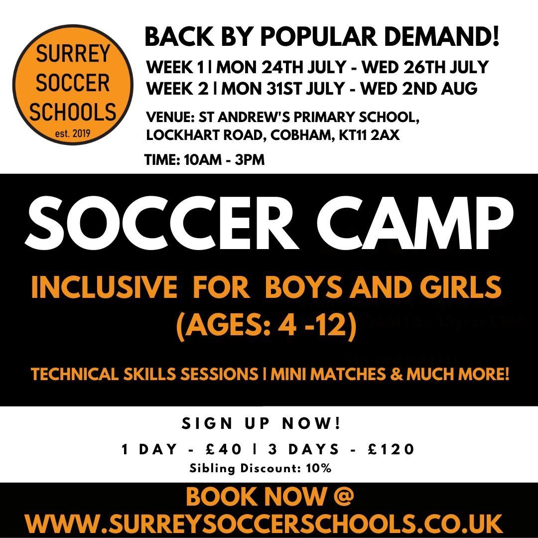 Surrey Soccer Schools - Football, Children, Soccer