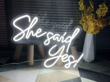 she said yes neon sign