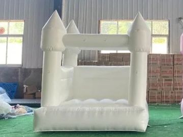 Mini white Luxury modern bounce house  castle