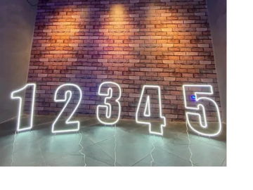 4ft led neon number sign marquee signs