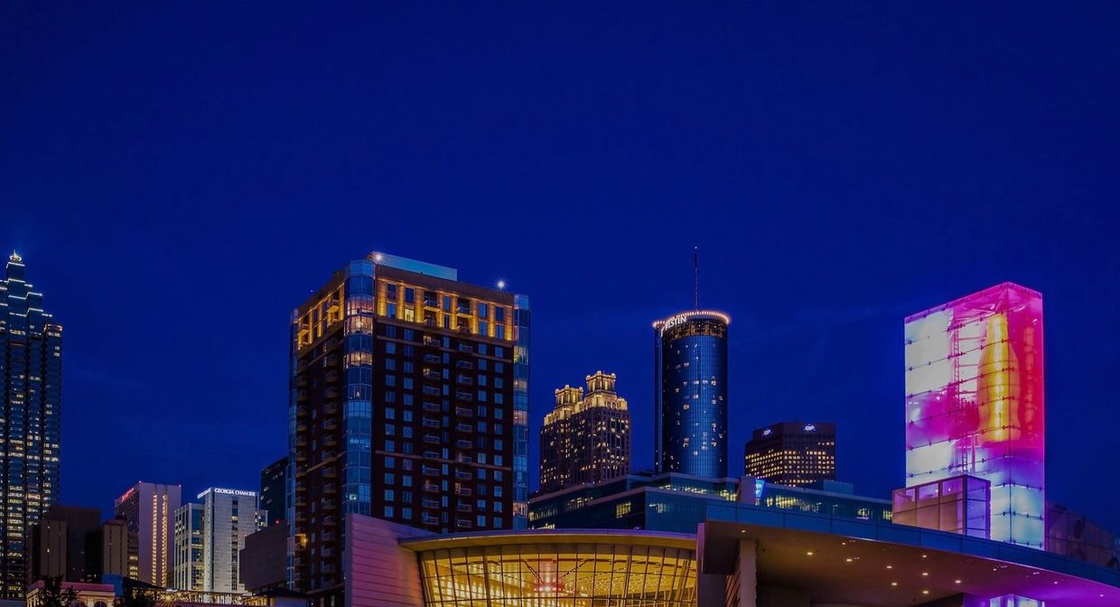 Beautiful photo of downtown Atlanta GA.