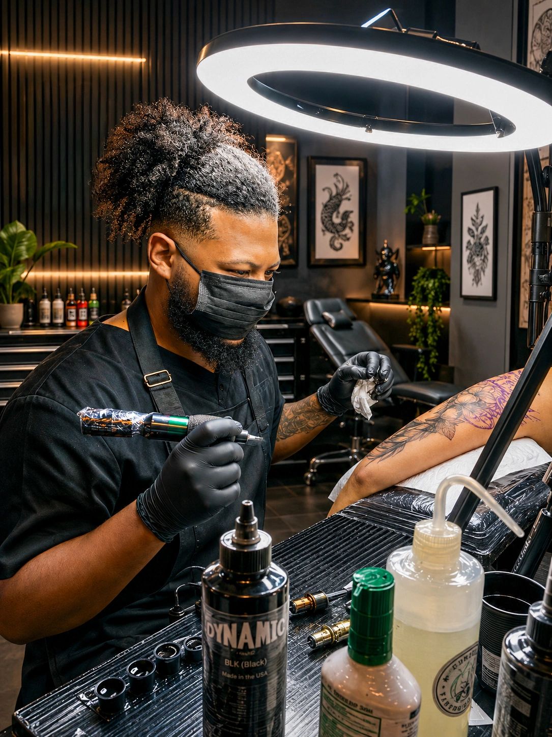 Professional Tattoo Service (Custom black and grey realism pieces)