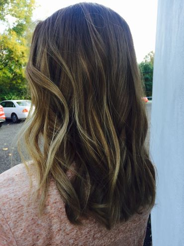 sunkissed balayage with style