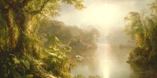 River of Light painting by Frederic Edwin Church El Rio De Luz inspired composer Daniel Baldwin.