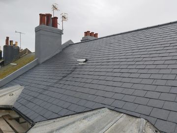 New slate roof