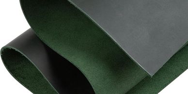 Dark Green Leather
