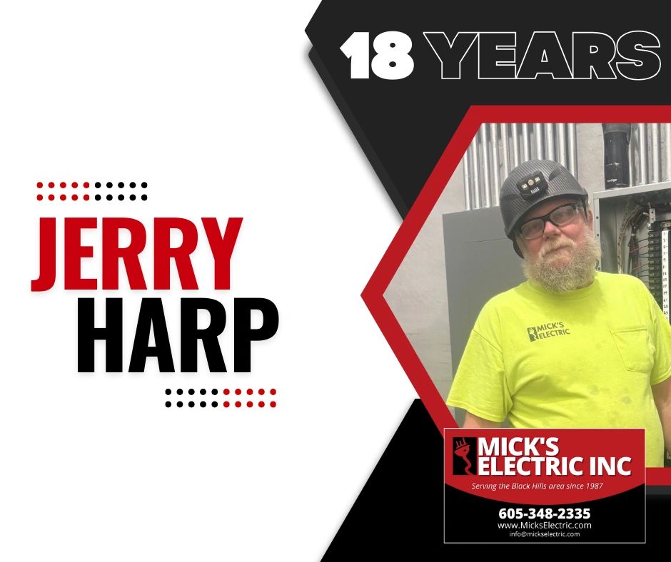 Jerry Rig Electrical Jerry Harp Celebrates 18 Years at Micks Electric, Electrician
