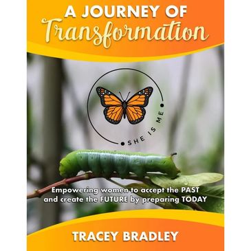 Book cover showing a caterpillar and butterfly symbolizing transformation.