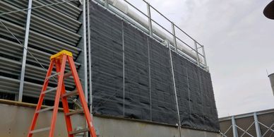 Cooling Tower Filter Screen Install, Albany New Y