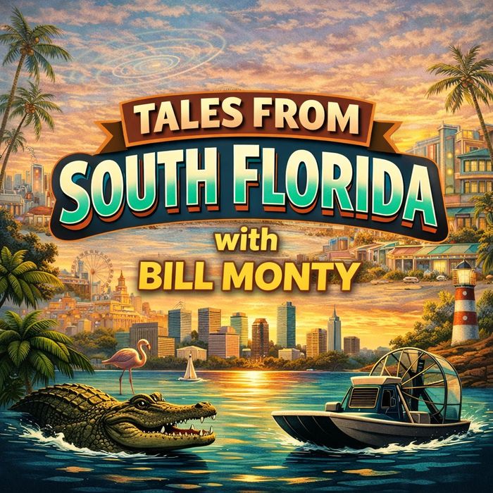 Logo and image of places and things from South Floida