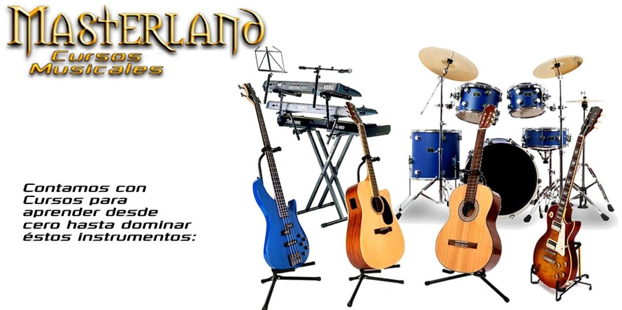 Instrumentos que se enseñan en los cursos musicales y clases particulares del sitio.