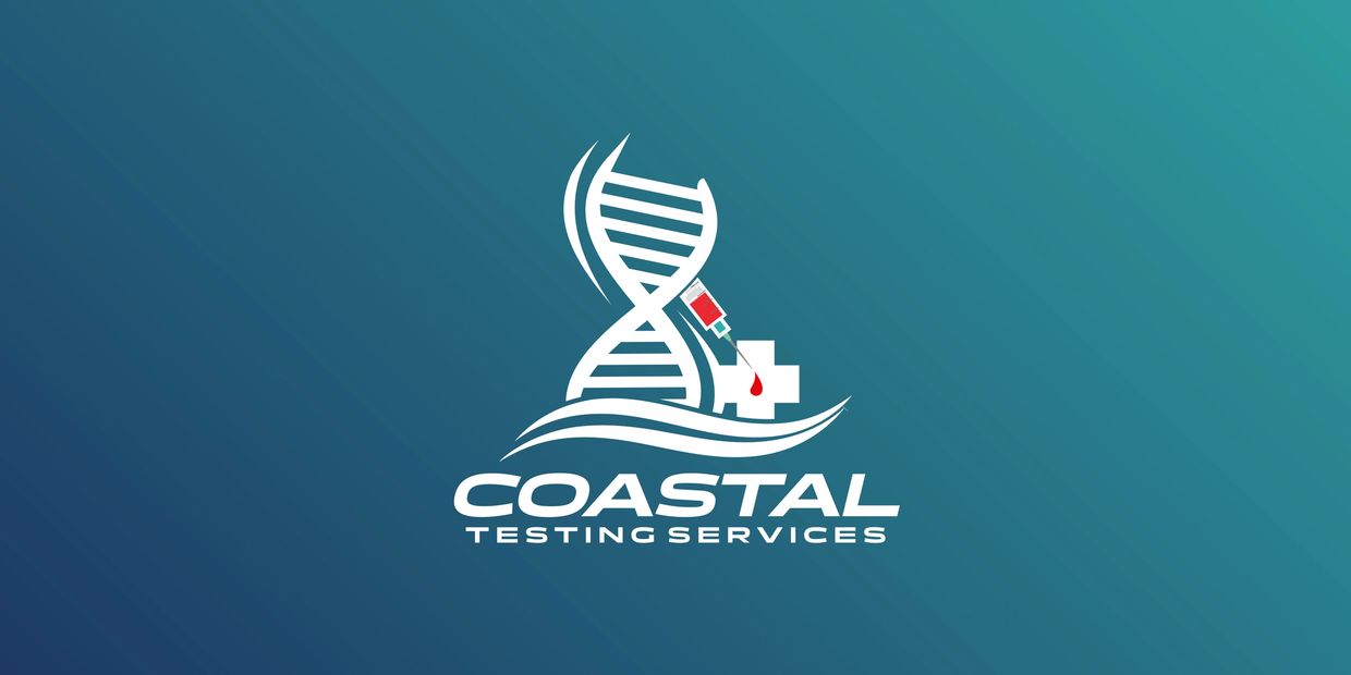Logo for Coastal Testing Services featuring DNA and medical symbols.