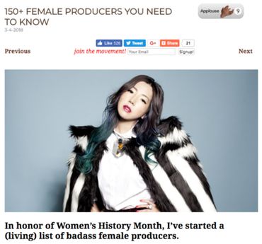 Ari Herstand
Female Producers You Need To Know
March 2018
Catharine Wood
Planetwood Studios