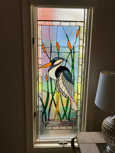 Custom Copper Foil Stained Glass Panels for windows and cabinets
