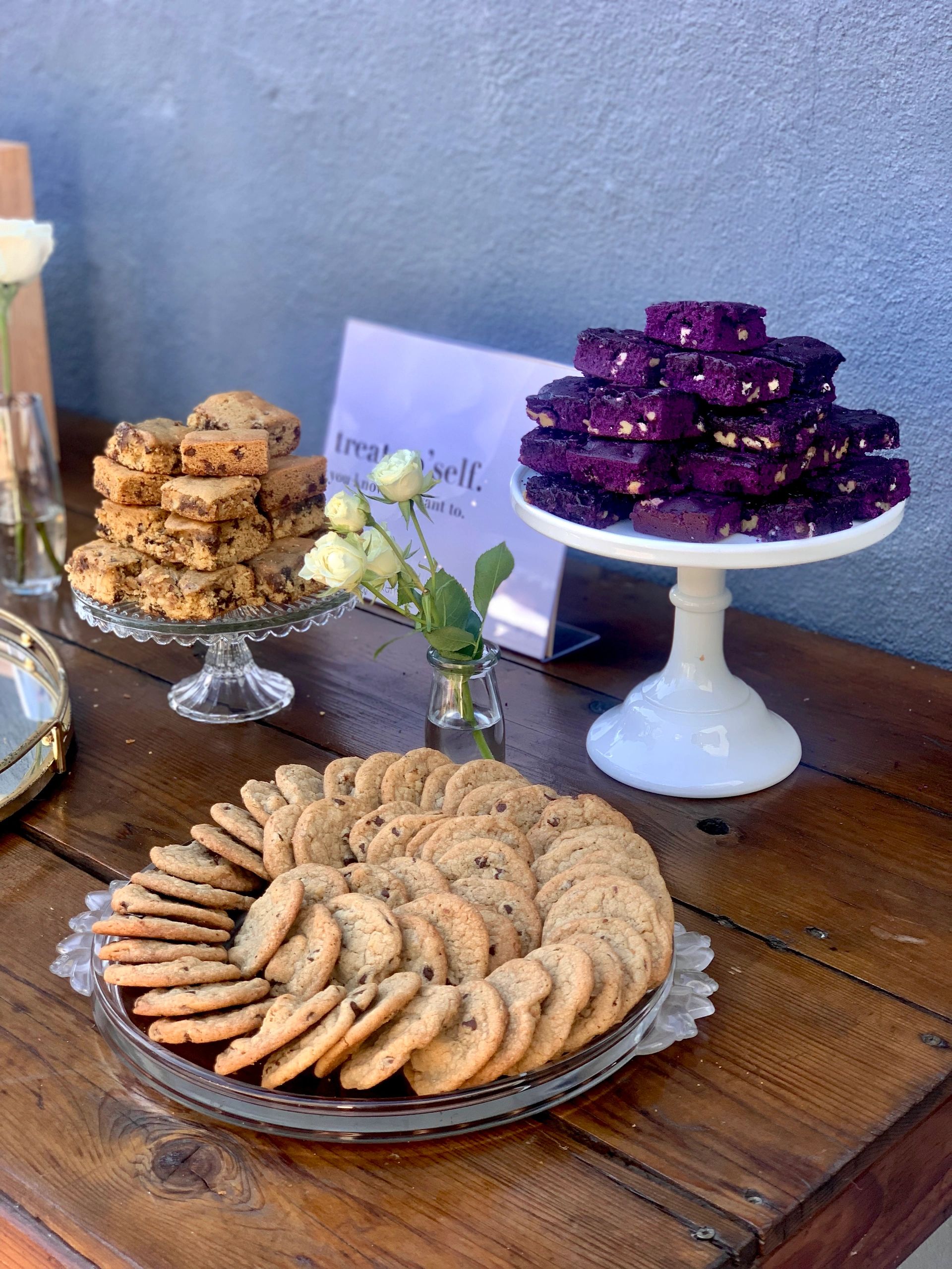 Brookies, cookies and ube brownies