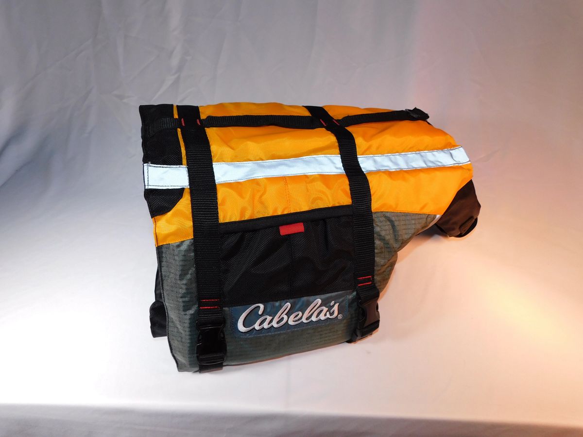 Cabela's flotation dog vest high visibility NEW