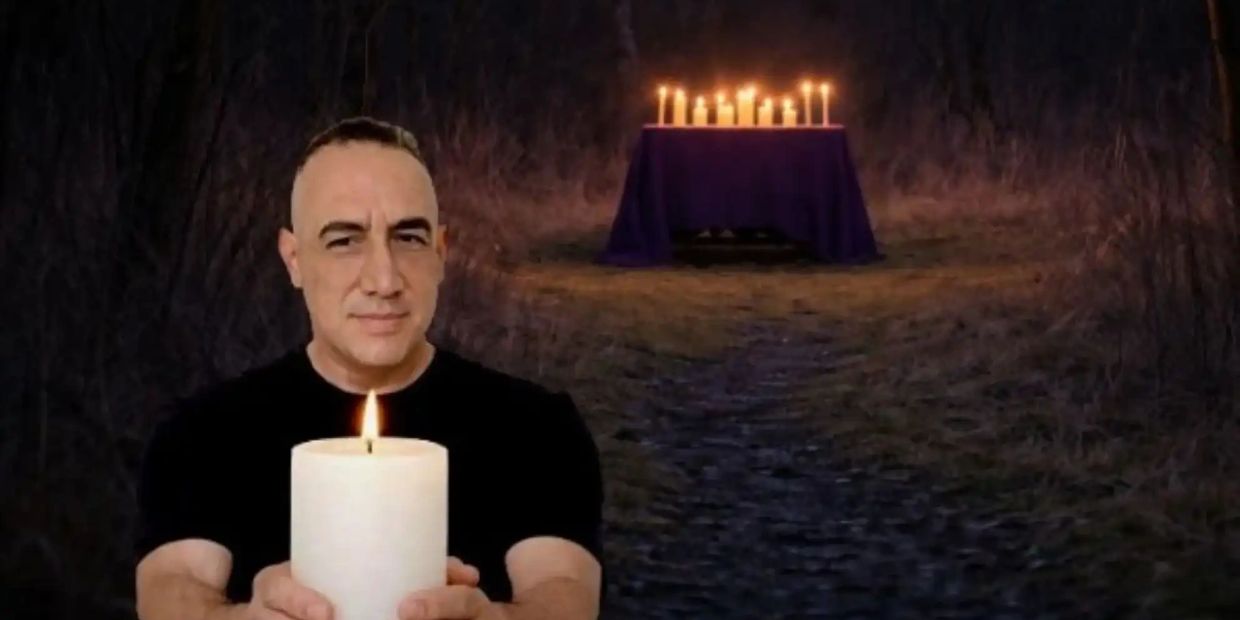 James performing personalized spellcasting and energy work.