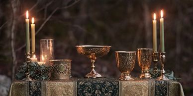 Custom gambling spells altar prepared by James