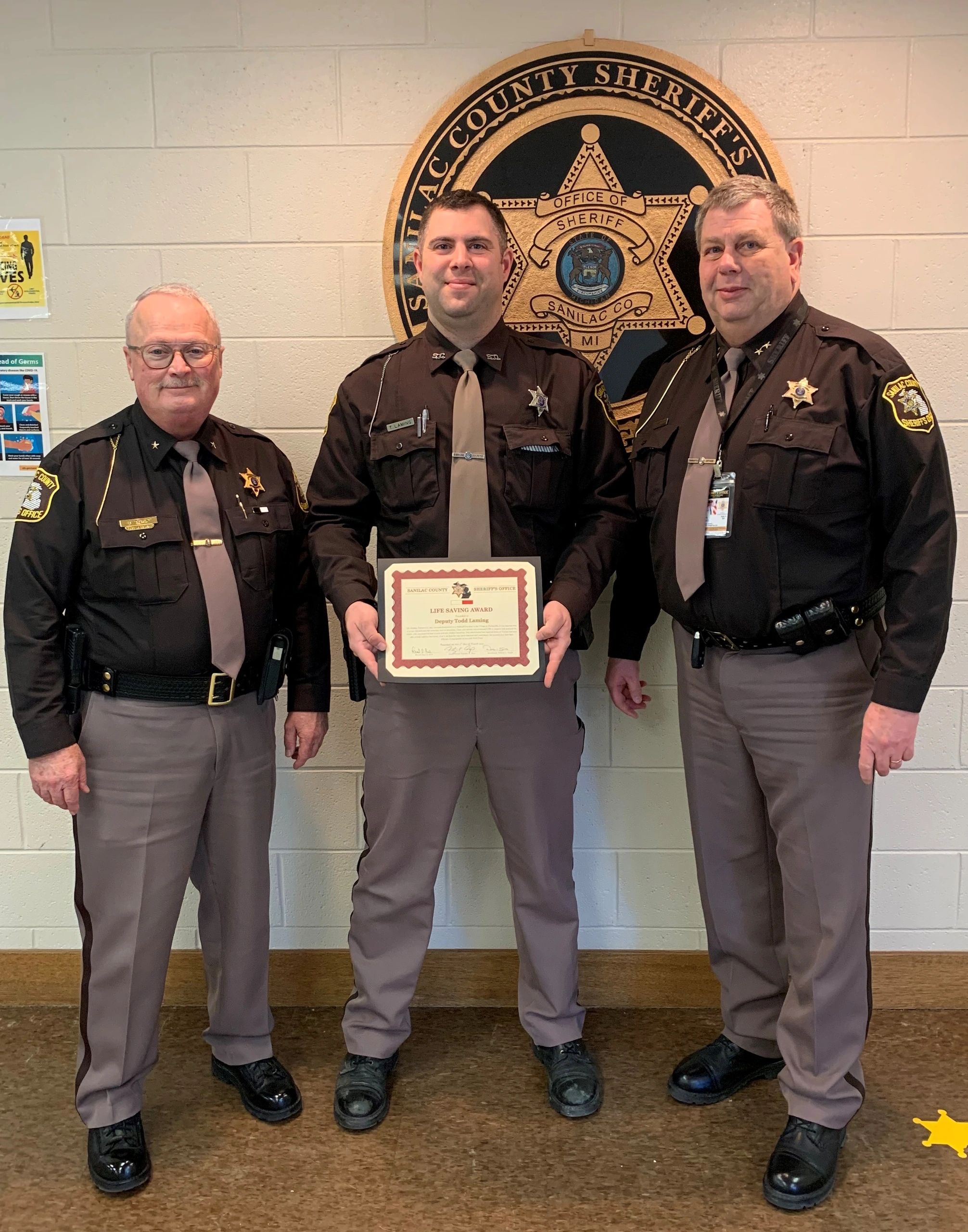 Deputy Receives Commendation for Life-Saving