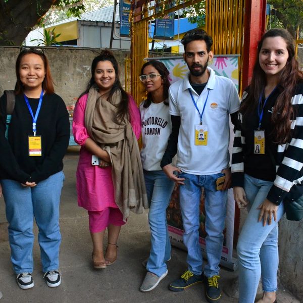 The Hamari Pahchan team gathering for a distribution drive