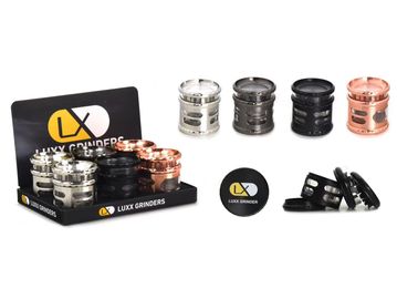 LUXX 4 PART TOBACCO GRINDERS