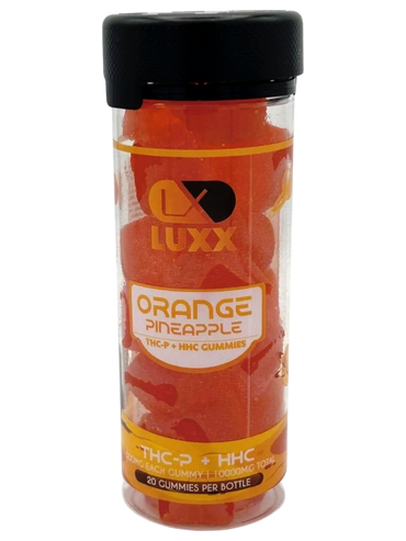 LUXX THC-P+HHC GUMMIES 20CT JAR - ORANGE PINEAPPLE