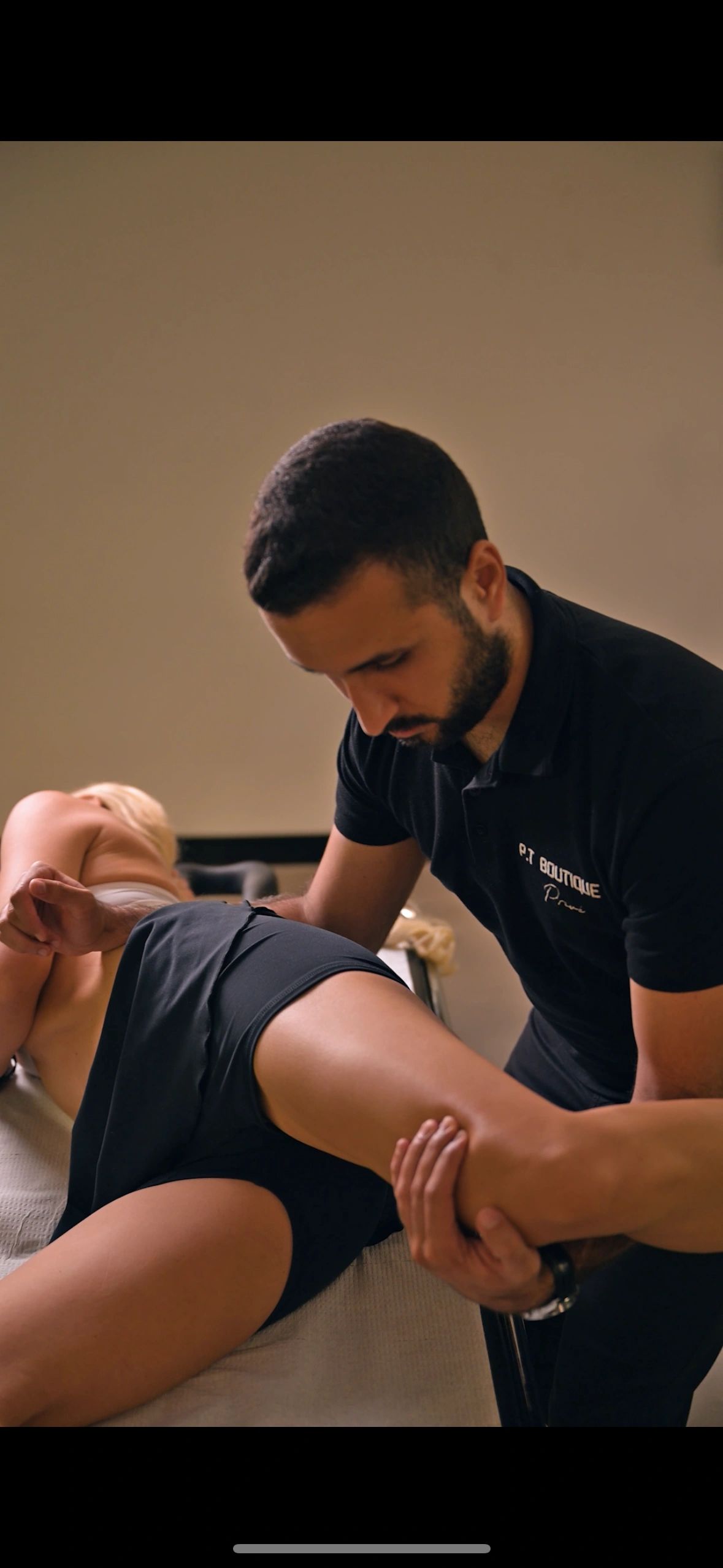 Assisted stretching at PT Boutique