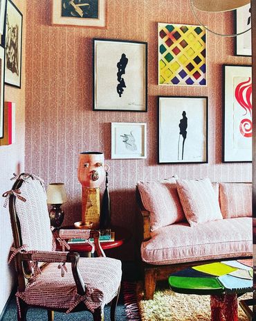 FIGURINES featured in the October 2023 issue of Architectural Digest in the lovely home of LA design