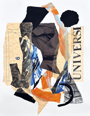UNIVERSE Mixed Media Collage on Paper 2025