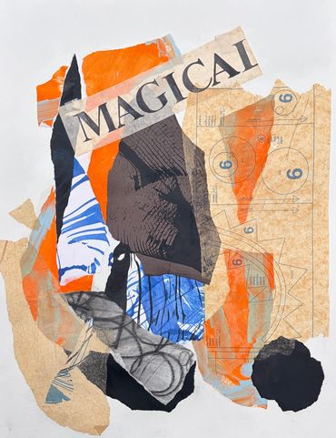 MAGICAL Mixed Media Collage on Paper 2025
