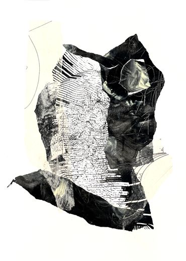 REQUIEM 2 Mixed Media Collage on Paper 2025