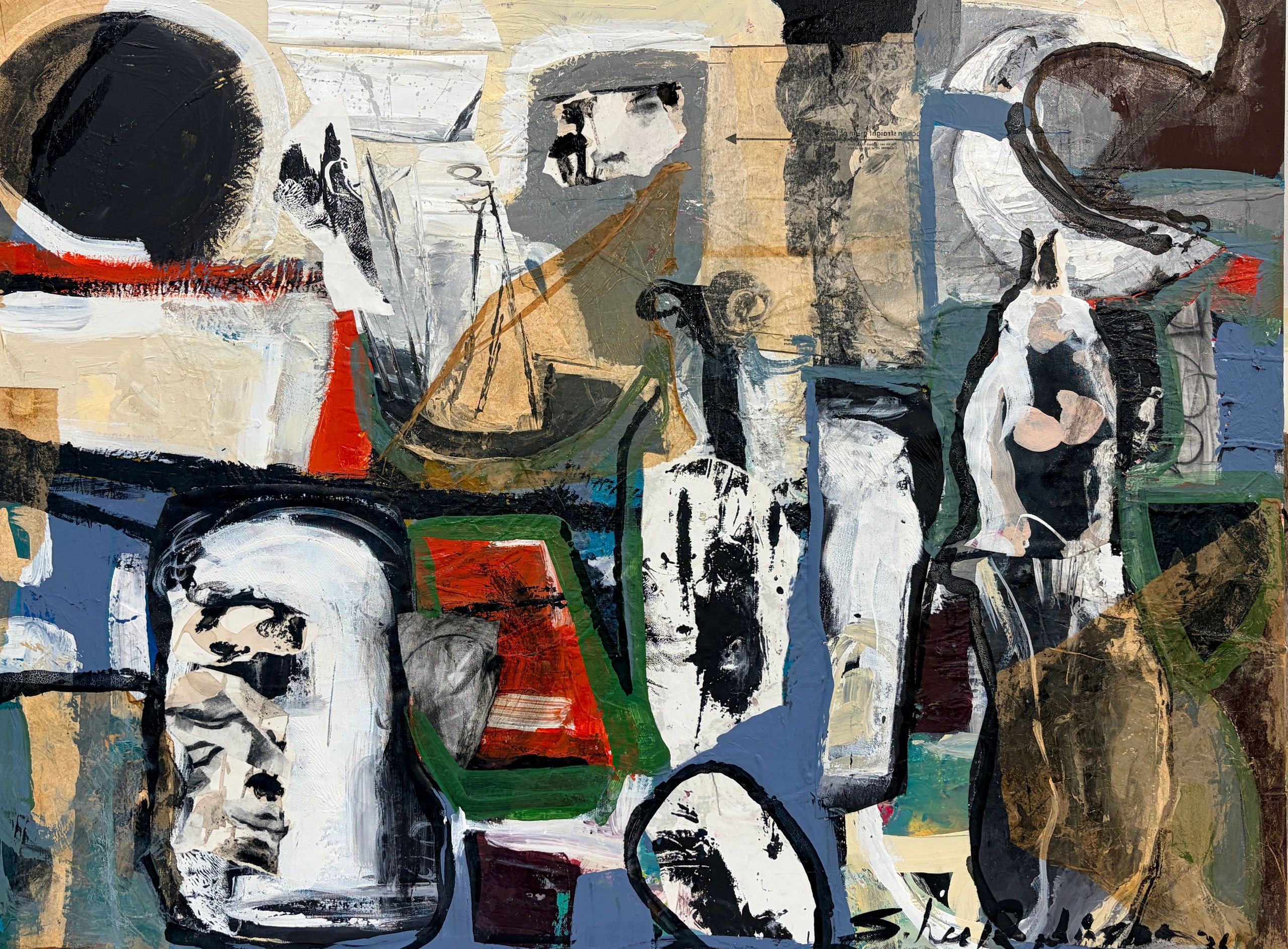 VENUS 40x50 Mixed Media Collage, Acrylic on Canvas 2024-2026