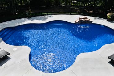 Completed vinyl liner pool install, plate 02