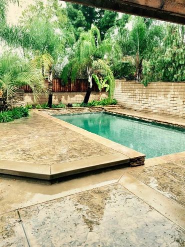 Completed vinyl liner pool install, plate 09