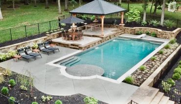 Completed vinyl liner pool install, plate 04