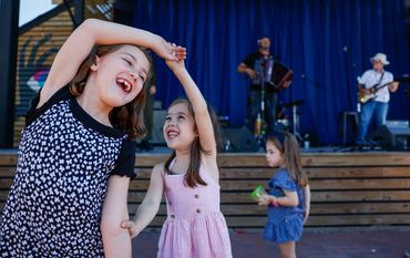 Kids dancing at Louisiana Shrimp Festival 2024